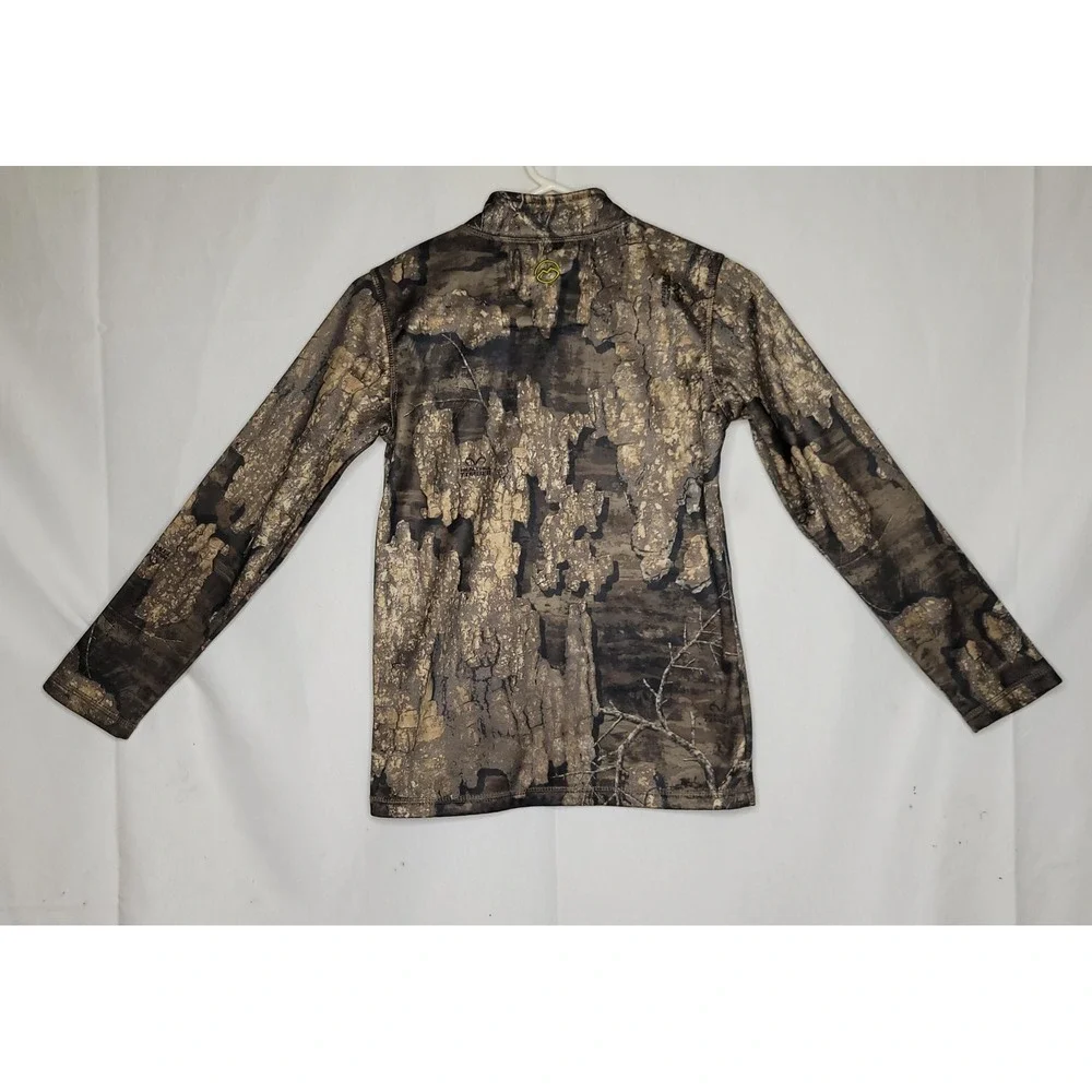 Magellan Outdoors Hunt Gear‎ ~ Youth Realtree Timber Camo Quarter Zip Sweatshirt